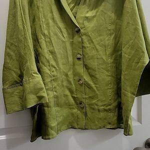 Zara oversized button-down top